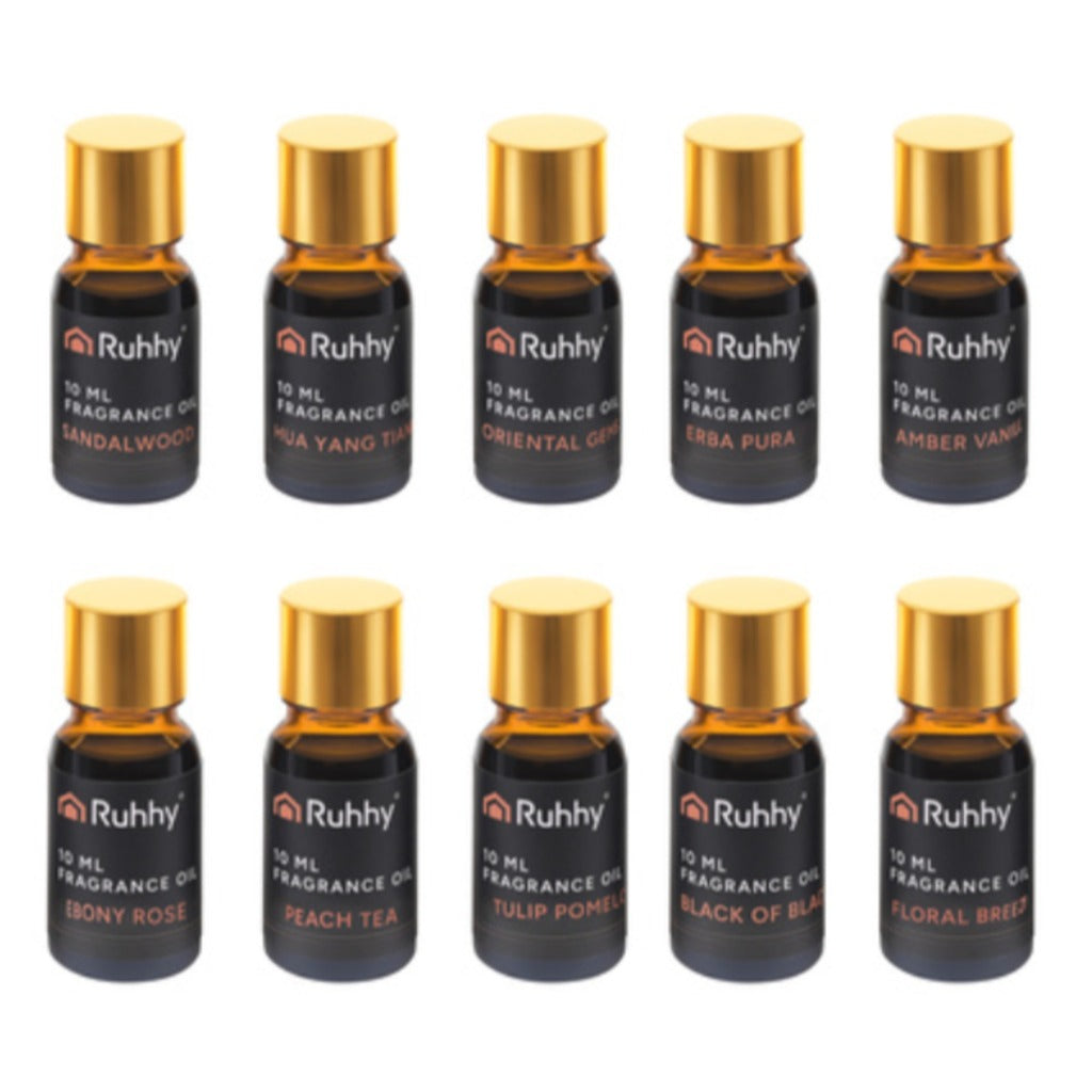 Ruhhy 10 Duftöl Set 10 x 10 ml ätherische Öle für Diffusor und Raumduft – Unisex Geschenkset in Magnetbox – Bild 6