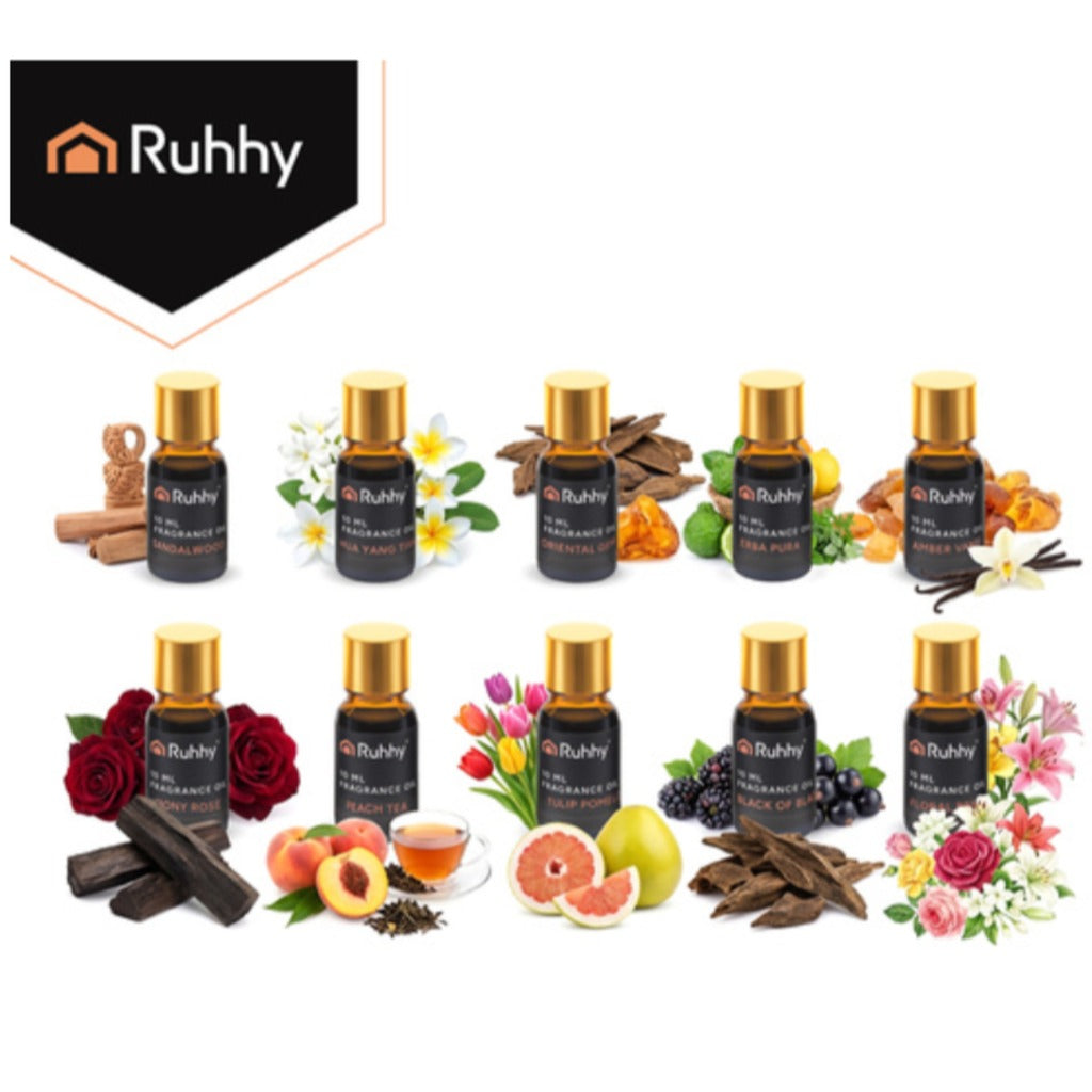 Ruhhy 10 Duftöl Set 10 x 10 ml ätherische Öle für Diffusor und Raumduft – Unisex Geschenkset in Magnetbox – Bild 8