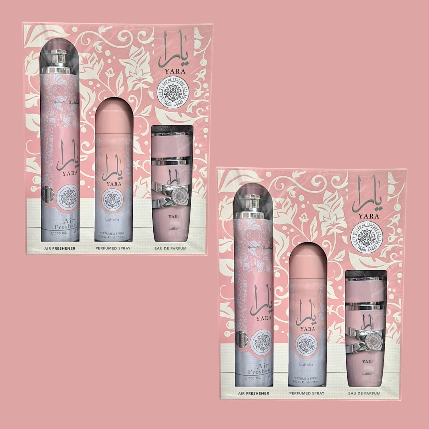 Lattafa Yara 3 teilig Geschenkset Eau de Parfum Raumduft Deodorant